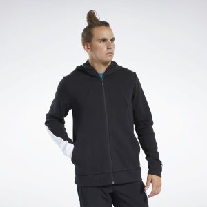 Bluza Z Kapturem Męskie Reebok Archive Evolution Control Czarne PL 50KHNSF